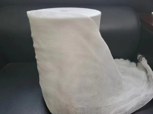 Breathable Sterilized Cotton Gauze Rolls for Absorbency Hypoallergenic White Medical Dressings